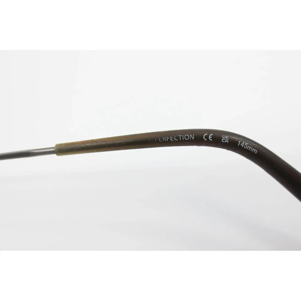 Mykita Perfection Eyeglasses Matte Brown Rectangular Metal Frame 53-17-145 38370